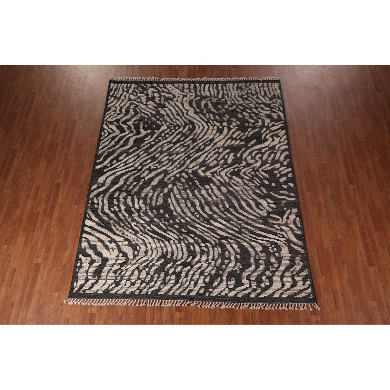 Tapis marocain noir All-Over