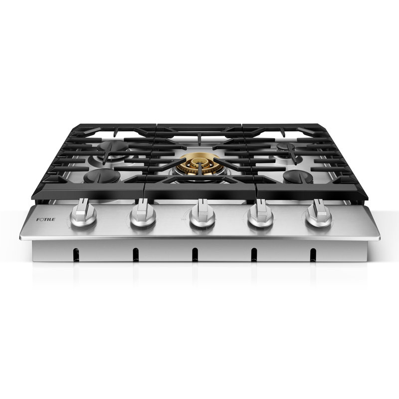 FOTILE 30" Stainless Steel Gas 5 Burner Cooktop with Dual Size Power Burner