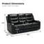 Ensemble de salon inclinable 2 pièces Abba-690501887