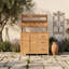 Banc de rempotage extérieur avec 6 tiroirs, armoire à tablettes réglables, crochets latéraux et plan de travail spacieux pour le jardin-521737480