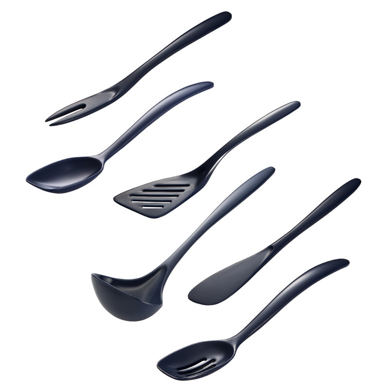 Hutzler 6 Utensil Set, Cobalt Blue