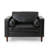 Bruch Tufted Club Chair, Accent chair, Reading chair with wood legs-1933548828