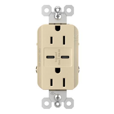radiant 15A inviolable avec prise USB de type C / C ultra-rapide 6,0A