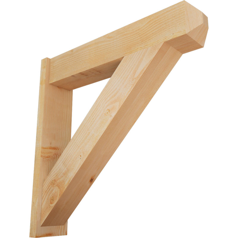 Artisan traditionnel en bois rustique, Sapin Douglas de 8 po (sciage brut), P 38 po x H 38 po