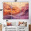 «Tuba Terrain Mountainous Mauve IV», ensemble d'impressions murales abstraites à encre liquide-107770123-107770124