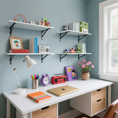 Kaboon Universal Tabletop, Solid One-Piece Melamine Table Top, Home and Office Countertop