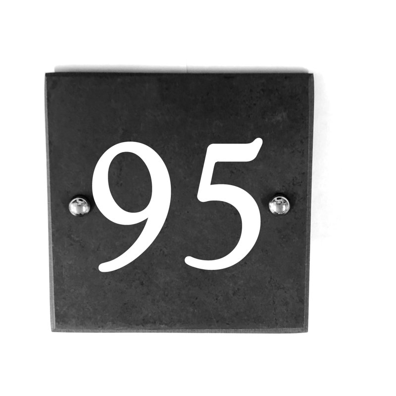 Geena 15cm H Slate House Number