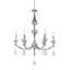 Lustre en chrome 6 lumières avec cristaux transparents Jaquon-2063869728-2063869729