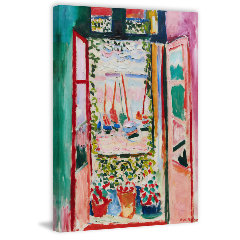 "The Open Window", reproduction sur toile tendue, H 12 po x l 8 po