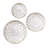 Ensemble de décorations murales en bois sculpté 3 pièces Medallion