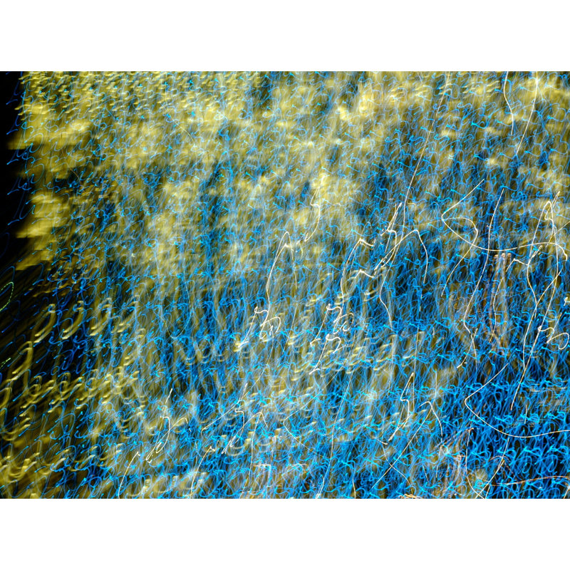 Light Graffiti #4 Print by Adam Sherbell, Black Framed Paper, 17.25" H x 21.25" W