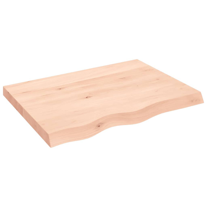 Bois massif traité avec meuble-lavabo vidaXL, Brun clair