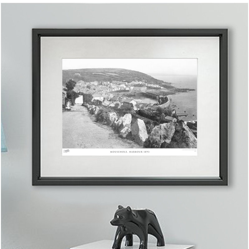 Mousehole, Harbour 1893 - Single Picture Frame Print, 45cm H x 60cm W x 2.3cm D