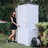 76' Toomax Lockable Outdoor Garden Plastic Vertical Storage Shed Cabinet