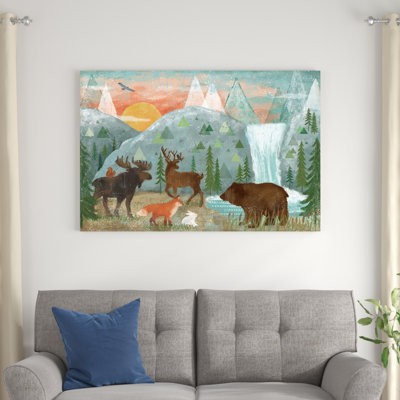 «Woodland Forest I» par Véronique Charron - peinture sur toile tendue