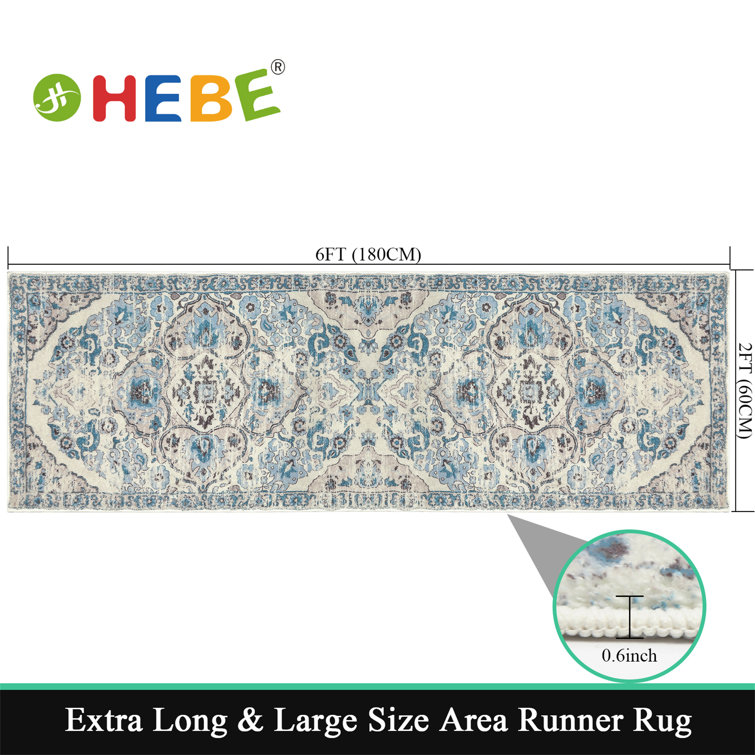 Hebe Extra Long Bath Area Rug Runner For Bathroom Extra Large