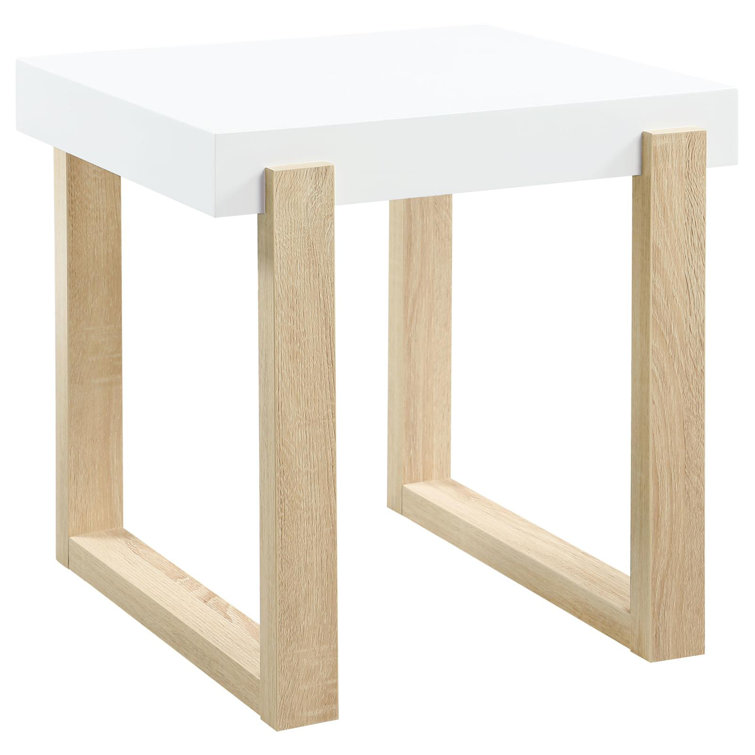 Willamena Rectangular End Table with Sled Base