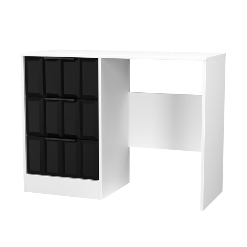 Besian Dressing Table, Deep Black/White