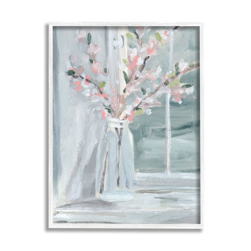 Contemporain, fenêtre, rebord de fenêtre, abstrait, nature morte, par Annie Warren, H 14 po x l 11 po
