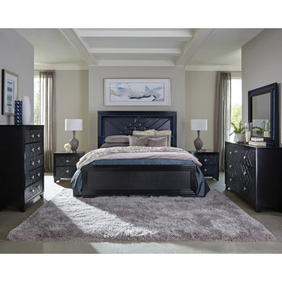 Mosalena Midnight Star 5-Piece Bedroom Set