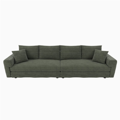 102.4 " Plush Corduroy 4-Seat Sofa by Orren Ellis