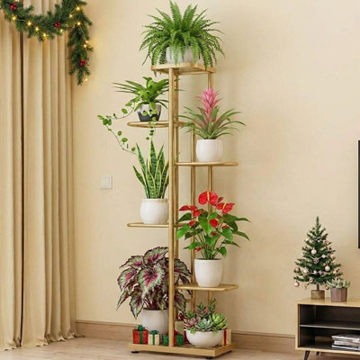 Support à plante à 6 niveaux pour l'intérieur et l'extérieur