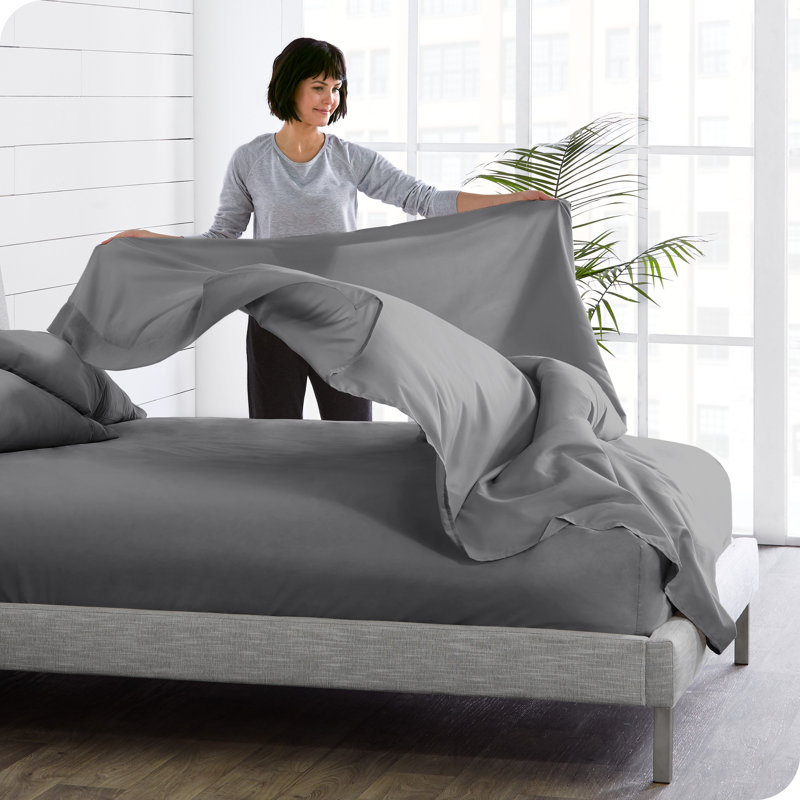 Full Gray Ultra-Soft Microfiber Flat Sheet