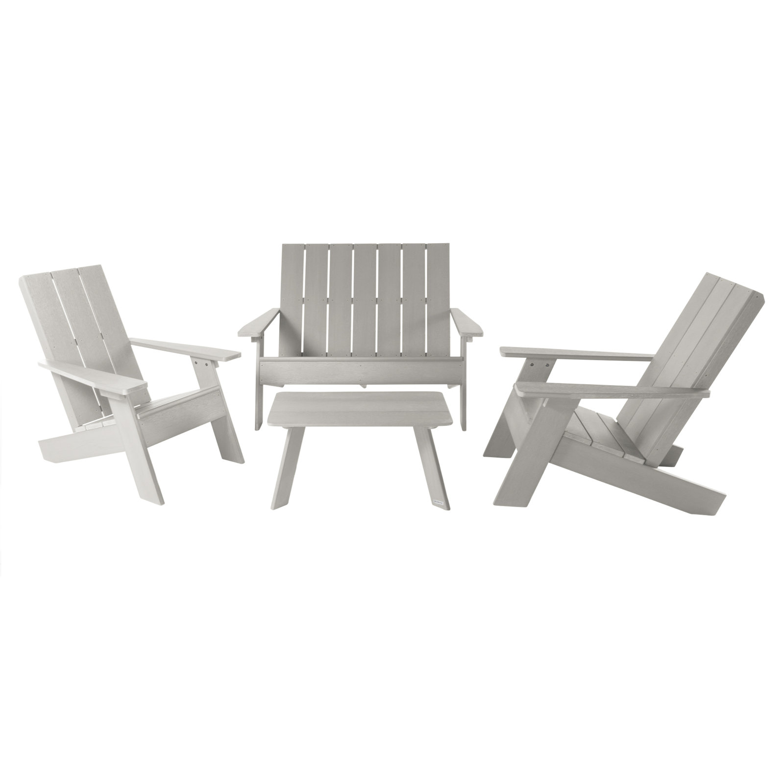 Byrnes 4 - Person Patio Conversation Set, Harbor Gray
