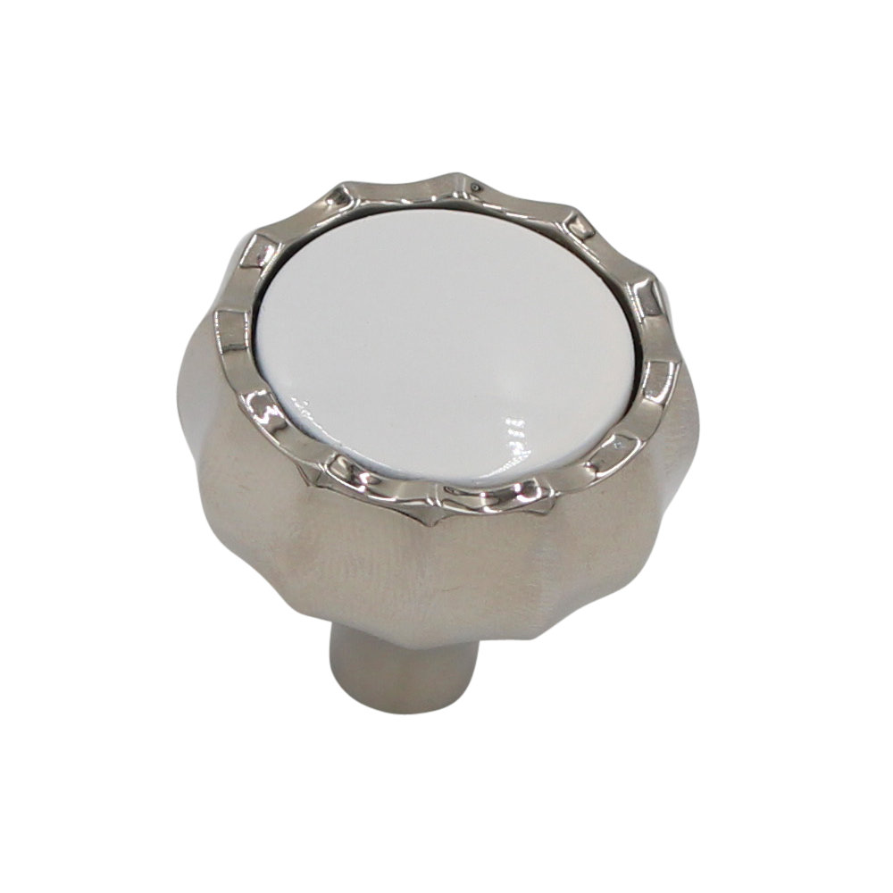 Fluted 1 1/8 Length Abstract Knob Salo Art Design