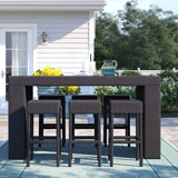 Larren 7 Piece Bar Height Dining Set