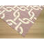 Purple Handwoven Wool Linked Chain Motif Geometric Modern Contemporary Carpet Rug-389337590