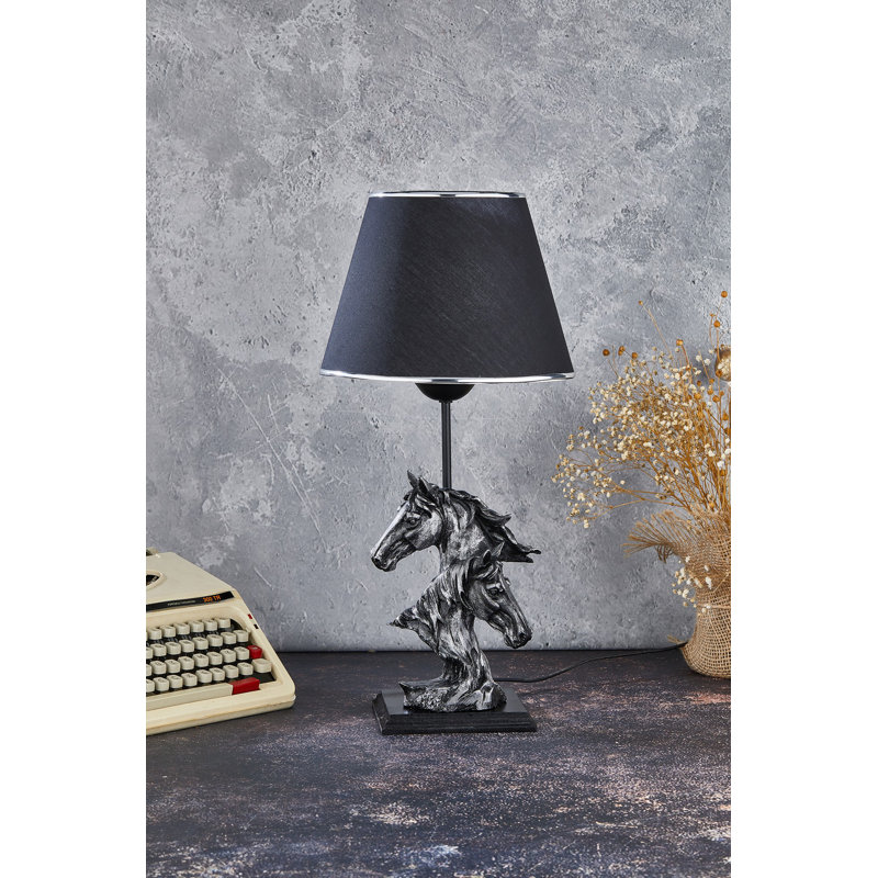 Lampe de table Darabont, gris, Noir
