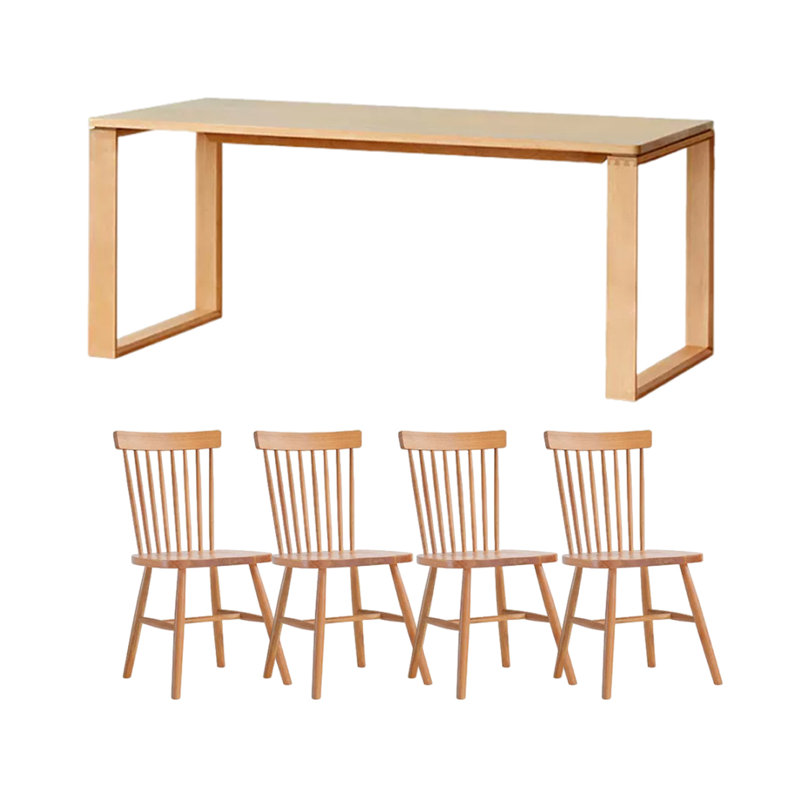 Ensemble de salle à manger rectangulaire Izena, H 29,52 po x L 82,67 po x l 33,46 po