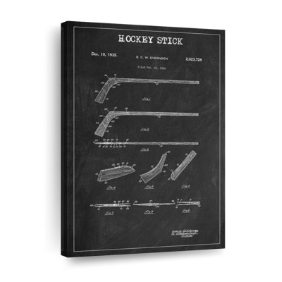 «Hockey Stick», reproduction sur toile brevetée BW