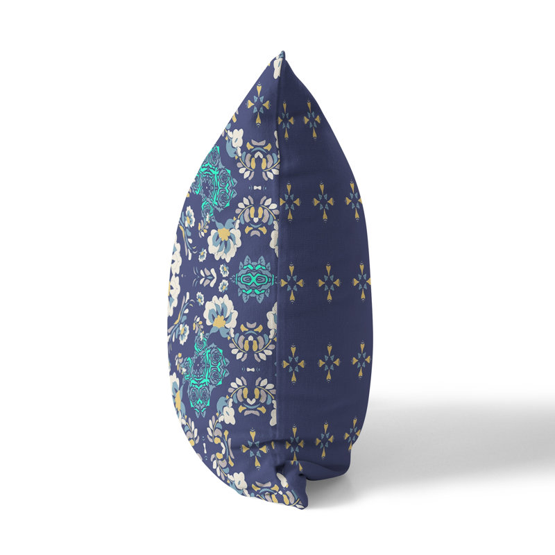 Housse de coussin décoratif en polyester, 18 po x 18 po, Bleu