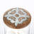 Small Heritage Collection 4.6-Inch High Glass Jar and Metal Inlay Wood Top