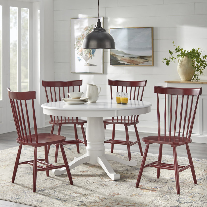 Chaises Venise, ensemble de 4, Rouge