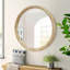 Miroir mural rond rond pour hall d'entrée, salon, salle de bain