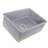 Island 23.5'' L Single Bowl Fireclay Kitchen Sink-99843521