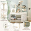 50.6" Cat Tree with Litter Box Enclosure and Storage