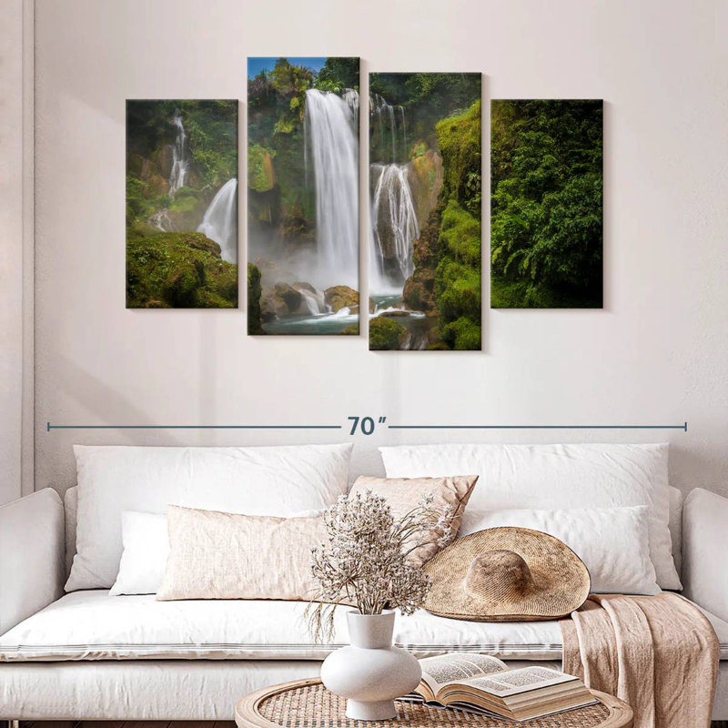 Honduras Forest Waterfalls, H 32 po x l 52 po