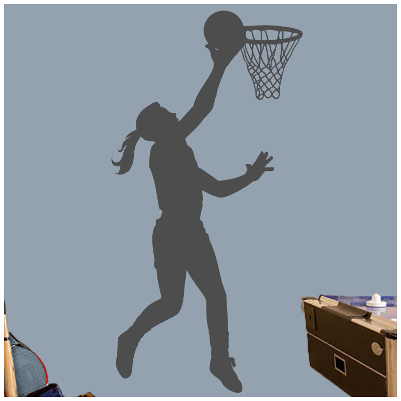 Adhésif décoratif basketball, Gris foncé
