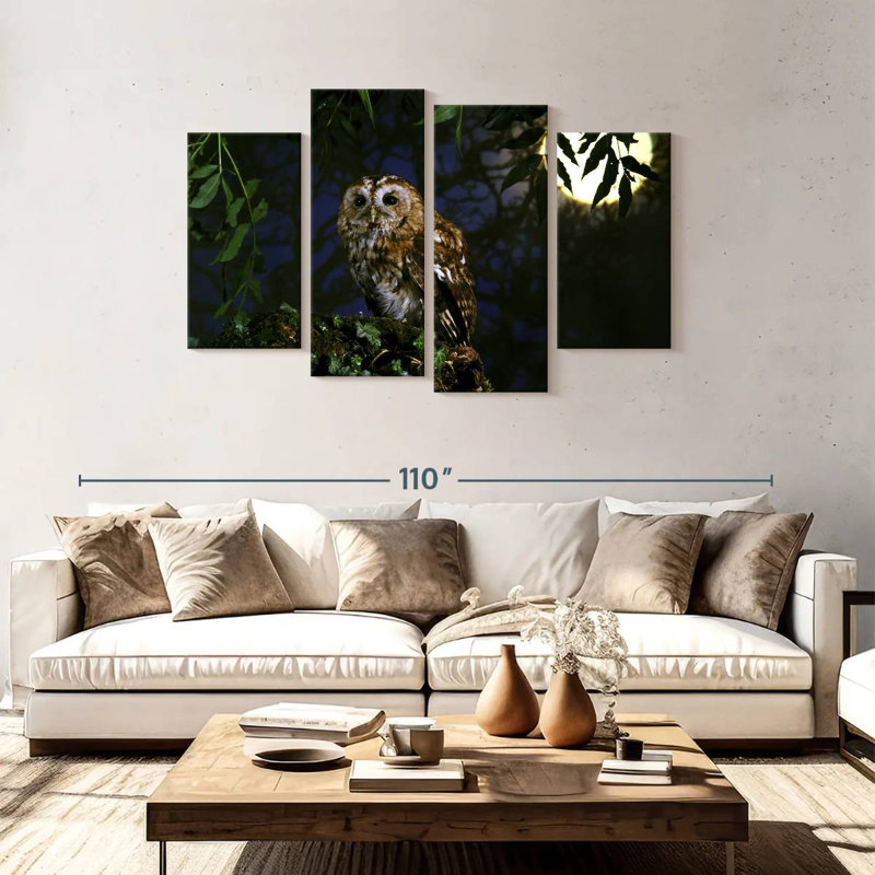 Brampt Tawny Owl, 48"H x 75"W