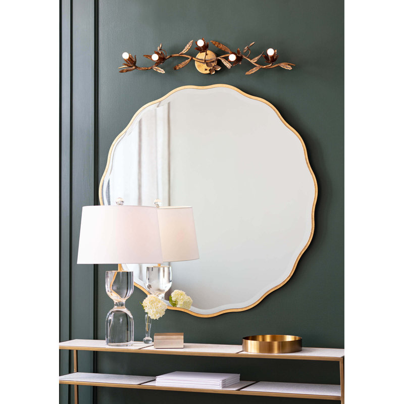 Echelon 54'' W Console Table, Natural Brass, 30.5" H x 54" W x 11.75" D