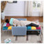 Chaise longue en velours Gratienne