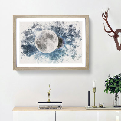 Earth Behind The Moon - Single Picture Frame Painting on MDF