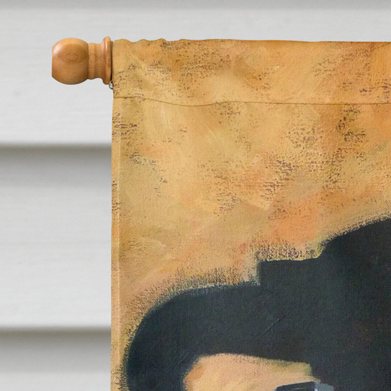 Drapeau de jardin café ii par roy avis, H 28 po x l 40 po