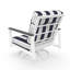Chaise berçante d'extérieur en métal avec coussin Sunbrella Townsend-116257317