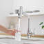 Robinet d'évier de cuisine escamotable, rotation sur 360 °, grande arche, 3 modes de jet, finition chrome / acier inoxydable | Idée de cadeau-122634024