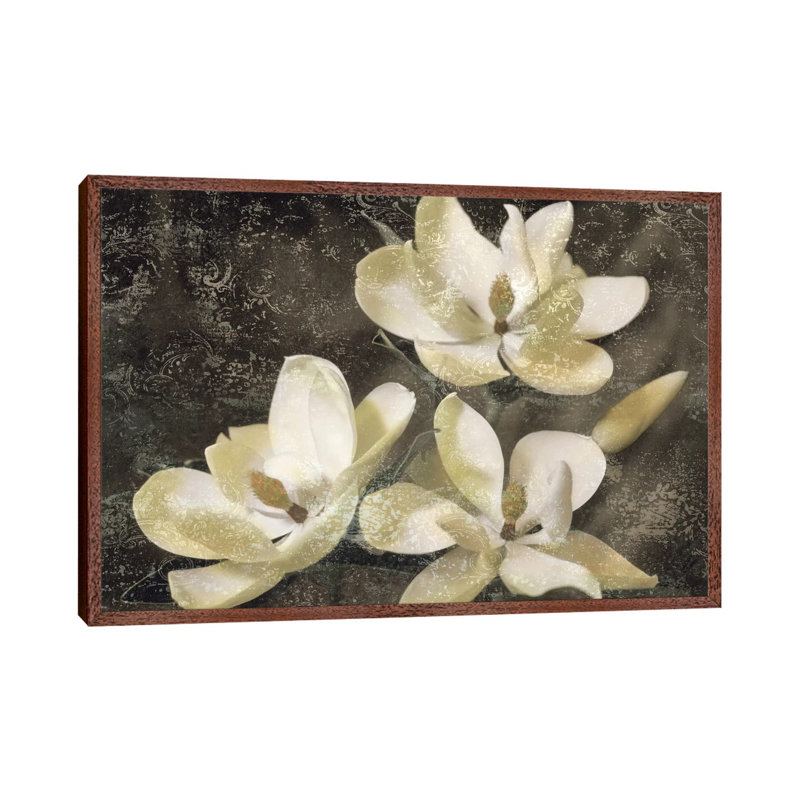 The Magnolia Tree by John Seba - Wrapped Canvas Print, 152.5 cm H x 101.5 cm W, Brown Floater Framed